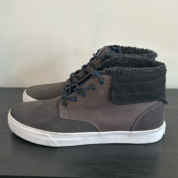 Supra Grey Suede High Top Men’s Sneakers Size 10 Skate Shoes - Picture 3 of 16